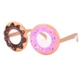 thumbnail image 2 of 2 piezas de gafas de sol divertidas, gafas de fiesta Donut Time con marco de plástico, disfraces de Halloween, favores de fiesta Soledad Disfraces de gafas de sol novedosos, 2 of 7