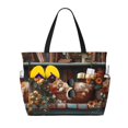thumbnail image 1 of Easygdp Cat Asleep Among Flowers Bolsa de Viaje de Playa de Gran Capacidad, Bolsa Tote Perfecta para la Playa, Escapadas de Fin de Semana y Viajes, 1 of 7