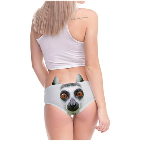

XIAOFFENN Panties For Women Womens Underwear Seamless Ladies Fashion Cute Funny Animal Ear Pattern Breathable Panties Low Waist Sexy Briefs Clearance