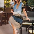 thumbnail image 3 of Easygdp Lighthouse para Vestido Transpirable de Mujer, Vestido Suelto de Manga Corta con Pliegues y Bolsillos para el Verano, 3 of 6