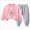 A45---Pink, variant on 8-9 Years Toddler Girls Outfit Sets 2 Pieces Long Sleeve Pullover Printed Girls Clothing Sets Pink Girl Winter Set