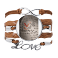 thumbnail image 1 of Chinos de corte de papel mural de estilo Red Rooster en maceta Pulsera de cuero Negro trenzado pulsera de cuerda de amor Unbranded M, 1 of 3