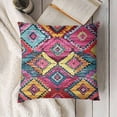 thumbnail image 3 of YINGXI Pink Cover Square Pillowcase Soft Pillow case Home Decor for Living Room Couch Sofa car 24x24in, 3 of 5