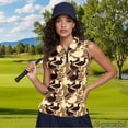 thumbnail image 2 of Knextrepoy Duck Hunter Camo Sleeveless Golf Shirts for Women Ladies Golf Shirts Brown 1/4 Zip Tennis Tank Tops with Collar Size XL, 2 of 8