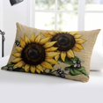 thumbnail image 5 of Sunflower Throw Pillow Cover 12 x 20 Inch Decorative Pillow Cover Vintage Bee Summer Botanical Rustic Lumbar Pillowcase Seasonal Rectangle Cushion Case for Couch Sofa Bed Living Room, 5 of 7