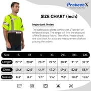High Visibility Shirts for Men Women, Quick Dry Safety Short Sleeves T Shirts with Reflective Strips, Hi Vis Construction Work Shirt, Class 2 ,Green ,Small