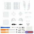 thumbnail image 2 of eXtremeRate Replacement Full Set Buttons for Steam Deck OLED Handheld Console, Clear DIY Custom ABXY D-pad Trackpad Bumpers Triggers Buttons with Tools for Steam Deck OLED Console - Without Console, 2 of 8