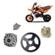 thumbnail image 5 of Caja de engranajes de tambor de Embrague ANGGREK 6T 68 Dientes Para 2 tiempos 47cc 49cc Minimoto Pocket Bike Quad ATV, 5 of 8