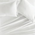 thumbnail image 6 of Long-Staple Sateen Cotton Sheets Set - Ultra Soft Double Brushed & Washed in White 5-Piece Split King SIze Bedding - Comfort Canopy, 6 of 11
