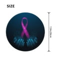 thumbnail image 3 of Disketp Two Human Hands Are Holds Pink Ribbon Awareness Small Mouse Pad 7.9x7.9 Inches,Washable Round Mousepad For Office Laptop Computer,Non-Slip Rubber Base Mouse Pads For Wireless Mouse, 3 of 9