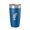 Royal Blue, variant on Lake Como Map Tumbler Travel Mug Insulated Laser Engraved Coffee Cup Florida 20 oz Purple
