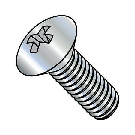 

12-24X1 1/4 Phillips Oval Head Machine Screw Fully Threaded Zinc (Pack Qty 3 000) BC-1220MPO