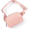 thumbnail image 1 of Unisex Fanny Pack with Adjustable Strap Mini Belt Bag for Workout Running Travelling Hiking, Light Pink, 1 of 5