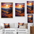 thumbnail image 4 of Designart "Sunset Tangerine Twilight Collage III" Landscape & Nature Canvas Wall Art, 4 of 5