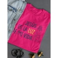 thumbnail image 3 of Jesus, The Light T-Shirt Women -Smartprints Designs, Female x-Large, 3 of 4