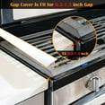thumbnail image 5 of Silicone Stove Counter Gap Cover Kitchen Counter Gap Filler by 25" Long Gap Filler Sealing Spills Between Kitchen Appliances Washing Machine and Stovetop, Set of 2 (White), 5 of 17
