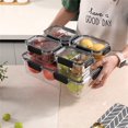 thumbnail image 1 of Divided Serving Tray with Lid and Handle Portable Snackle Box Charcuterie Container Airtight Snack Box for Picnic Entertaining Party C, 1 of 6