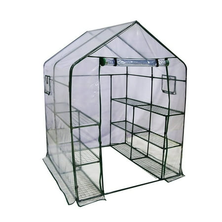 Abba Stand Dimensions Abba Patio Mini Walk-In Greenhouse 6 Shelves Stands 3 Tiers Racks Portable Garden Green House, 56