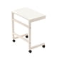 thumbnail image 5 of Mesa auxiliar en forma de C con bandeja para TV, diseño vintage, muebles modernos, mesa auxiliar industrial Blanco, 5 of 9