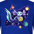 thumbnail image 4 of Inktastic Galaxolotl Cute Purple Space Axolotl Galaxy Design Long Sleeve Youth T-Shirt, 4 of 5