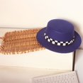 thumbnail image 2 of Txlixc Fedora para niños con correas a cuadros Txlixc  moda, 2 of 4