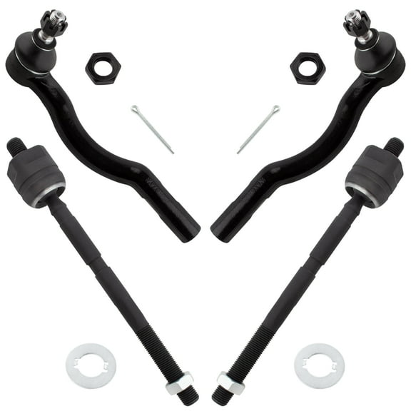 BOXI (Set of 4) Front Inner Outer Tie Rod Ends fit for Toyota Previa 1991 1992 1993 1994 1995 1996 1997 / Replaces EV307 ES3381 ES3382