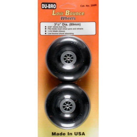 Dubro Products Smooth Wheels3-1/2 DUB350R Wheels Gear Retracts & Accys