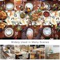 thumbnail image 5 of Fall Table Runner Autumn Animal Table Runners Harvest Thanksgiving Owl Bird Fox Leaves Cotton Linen Dresser Scarf Kitchen Dining Table Decor for Autumn Holiday Party Coffee 13x72 Inch, 5 of 6