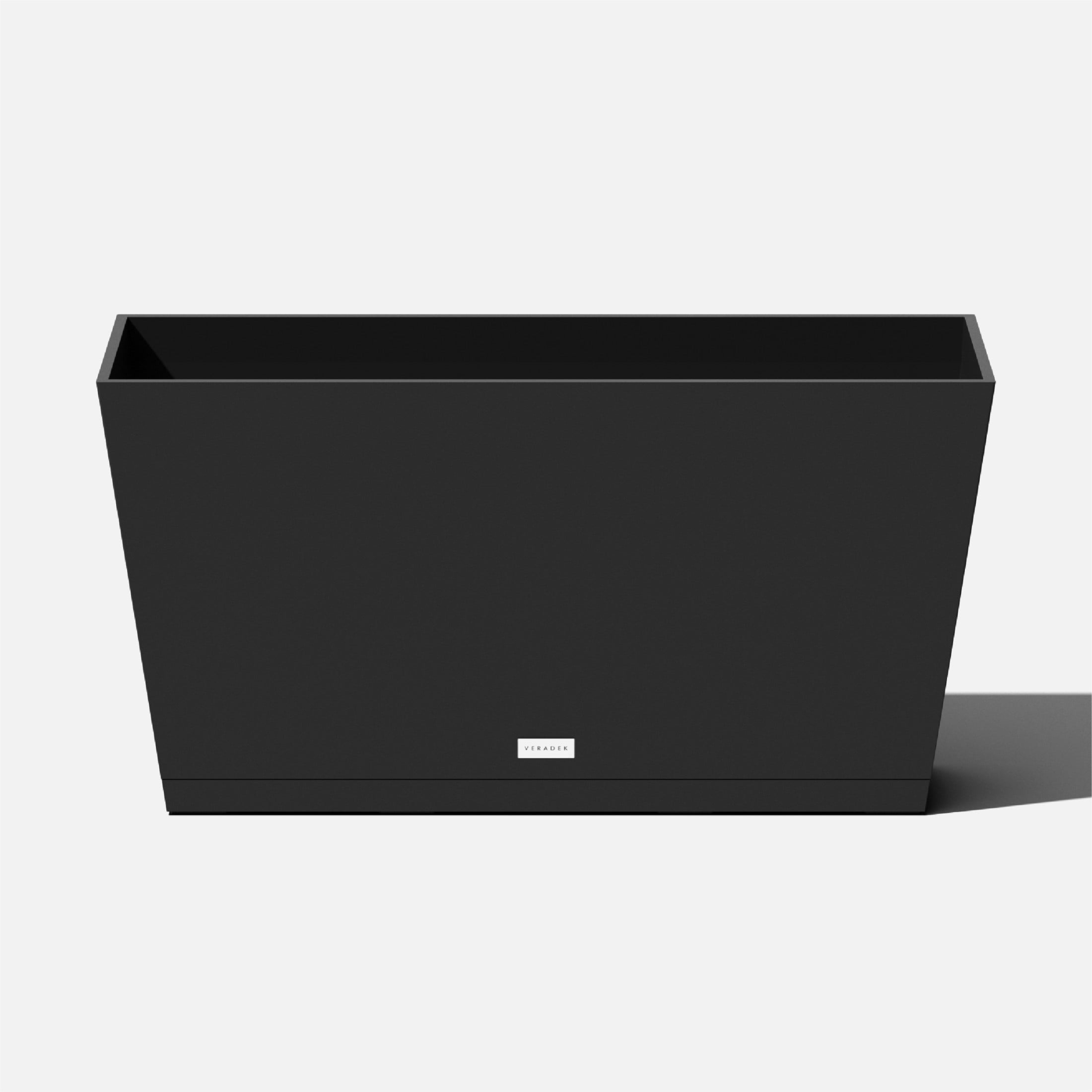 Veradek Pure Series Midori 31" Plastic Planter Tray - Black