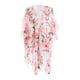 thumbnail image 1 of Cárdigan tipo kimono transparente con estampado floral Macarena para mujer Traje de baño de verano Rosa, 1 of 6