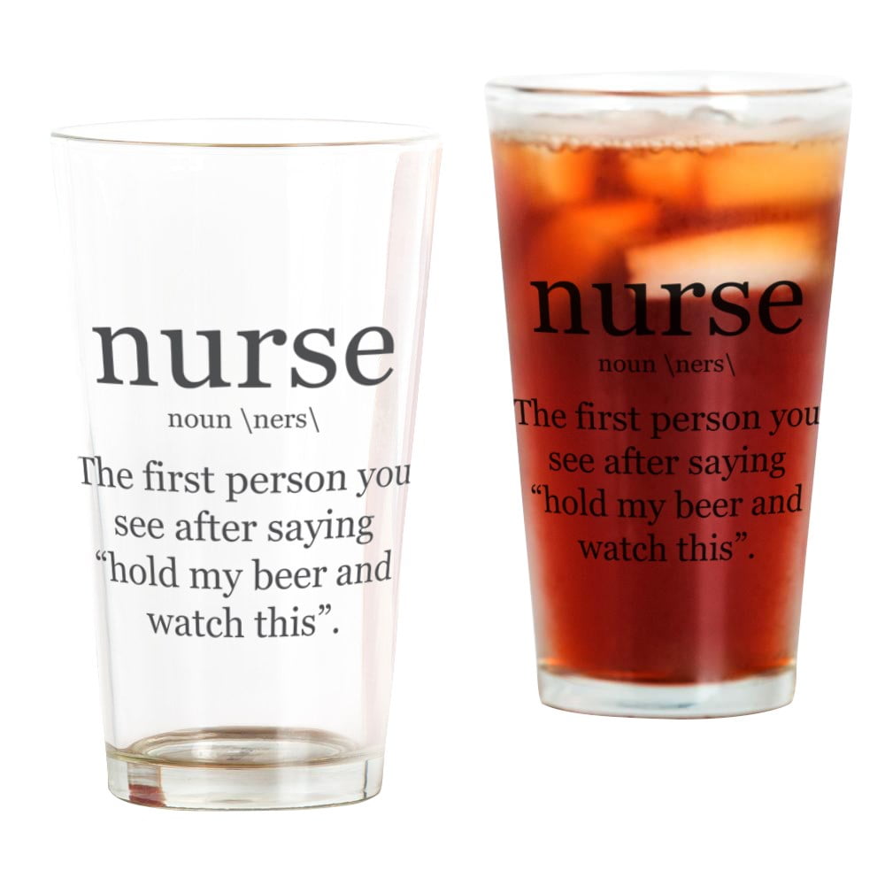 CafePress Nurse Definition Pint Glass, Drinking Glass, 16 oz. CafePress by