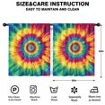 thumbnail image 2 of Blackout Kids Curtains,Colorful Rainbow Tie Dye Spiral Pattern Childrens Insulated Curtains Set Of 2,Bedroom Essentials,Toddler Room Decor 52"x63", 2 of 5