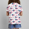 thumbnail image 4 of FamilyThread Kids America Flag 4th of July Shirt Toddler Kids Boys Girls Patriotic USA Shirt, Red White and Blue Tee Top, 4 of 6