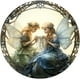 thumbnail image 1 of Adornos para ventana de acrílico XINYU con forma de hada Angel atrapasol de vidrio de colores, 1 of 7