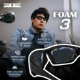 thumbnail image 4 of Epoch Eyewear Foam3 Padded Motorcycle Sunglasses Black Frames Clear Lens ANSI Z87.1+, 4 of 8