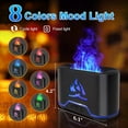 thumbnail image 3 of Elcxsla Flame Essential Oil Diffuser, Cool Mist, 300ml, Auto-Off, with Timer & 8 Color, 3 of 6