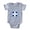 Heather Gray, variant on CafePress - Greek Crest Blue - Cute Infant Baby Football Bodysuit