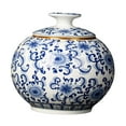 thumbnail image 4 of Tarros de jengibre tradicionales de estilo chinoiserie, tarro de porcelana antiguo, bote para té, versátil Estilo A, 4 of 9