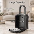 Key Lock Box for House Keys, 4-Digit Combination, Pure Black, 8.82 x 4. ...