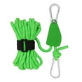 thumbnail image 4 of koolsoo Ratchet Pulley Rope Hanger Tent Wind Rope Reflective Tent Guide Rope Outdoor Guy Lines Tent Cords for Hiking Gardening Awning L and Green, 4 of 8