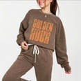thumbnail image 3 of Golden Hour Block Distressed - Women's Lightweight Garment Dyed Sweatshirt, 3 of 7