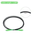 thumbnail image 2 of Unique Bargains 1Pcs 6.6Ft Single Mode Simplex OS2 Fiber Optic Cable LSZH SC/APC-SC/APC Armored Jumper Optical Black with Adapter, 2 of 5