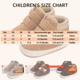 thumbnail image 3 of PFWOWB Baby Boys Girls High-Top Sneakers Double Hook-and-Loop First Walker Shoes with Soft Sole (Black,5.5), 3 of 4