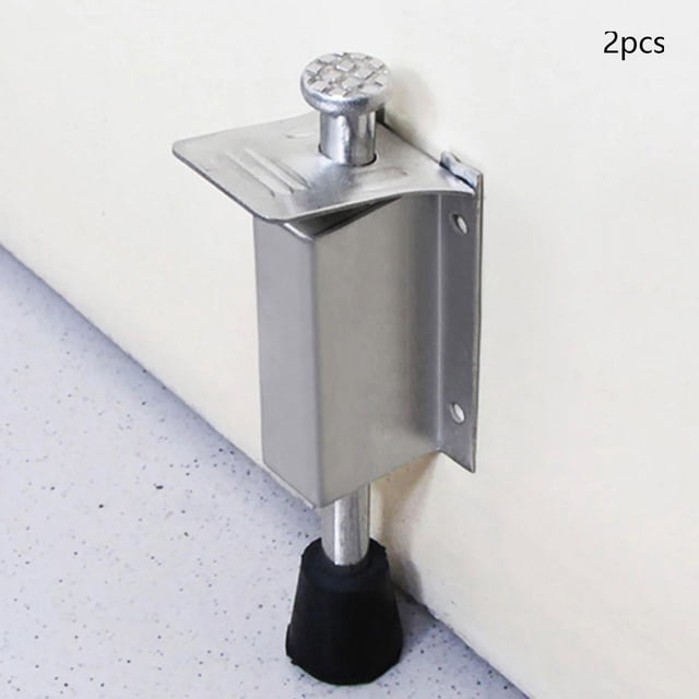 Tope de puerta telescópico con resorte, 2 uds., soporte para cerraduras de puerta, émbolo de tope de puerta, tapón de puerta telescópico con tornillos 14cm Macarena Tope de puerta de retroceso