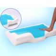 thumbnail image 3 of Cooling Memory Pillows Neck Back Sleeping Pillow Cooling Memory Orthopedic Pillows Gel Neck Pillows Sleeping Cervical Pillow Neck Support Pillow Without Cover 19.7 X 11.8in, 3 of 5
