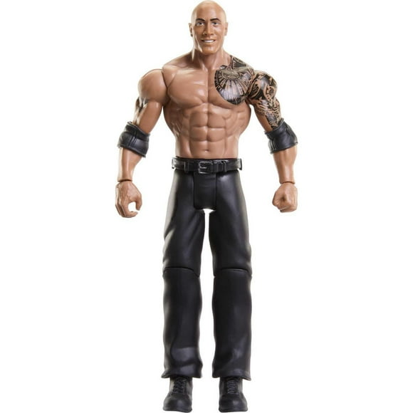 WWE Top Picks The Rock Action Figure, Posable Collectible with Life-Like Detail (6-in)
