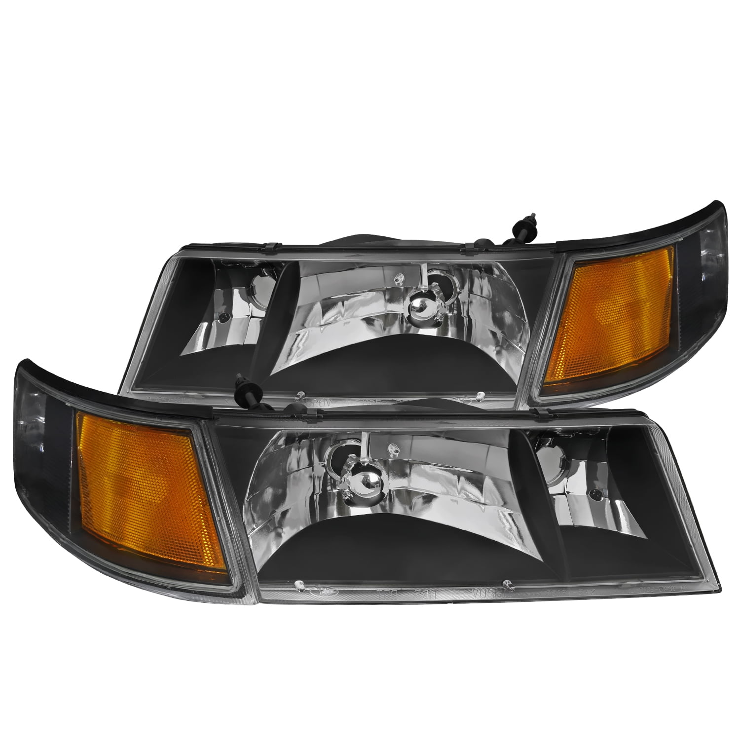 Spec-D Tuning for Mercury Grand Marquis Chrome Clear Headlights+Corner Signal Lamps 4PC 