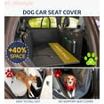 thumbnail image 3 of Katziela Large Waterproof Pet Car Seat Cover with Mesh Window and Storage Pockets, 3 of 9