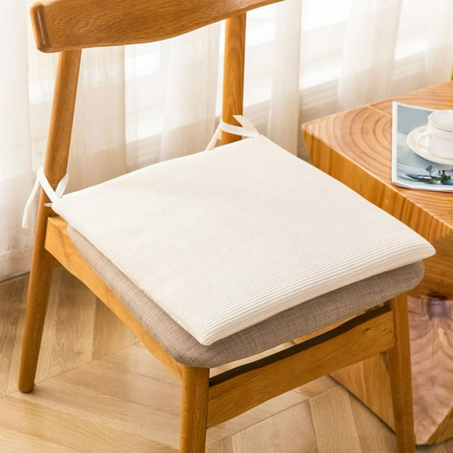 QIPOPIQ Chair Cushions Seat Cushion Chair Pads with Non Slip Backing Soft Memory Foam Padding for Kitchen Dining Room Office Chairs Patio