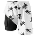thumbnail image 1 of Bañador para hombre con forro compresivo: bañador tipo board short, bolsillos, cintura elástica, estampados coloridos, secado rápido (S-XXXXXL), deportes de playa, 1 of 2